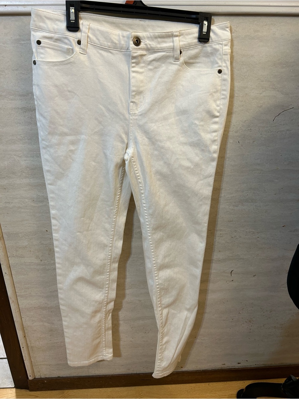 NWT-Matilda Jane "Sweet Caroline" White Mid-Rise Skinny Stretch Denim Jeans.